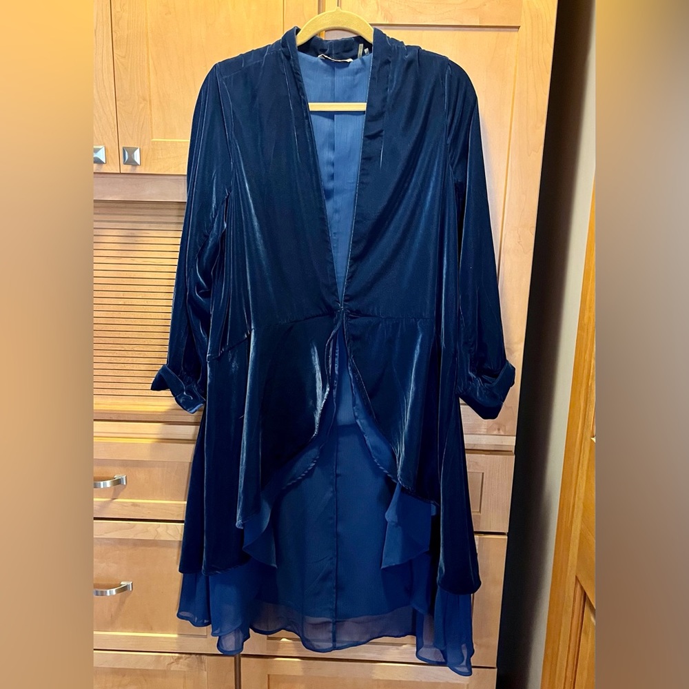 Soft Surroundings Rayon Velvet BOHO Duster